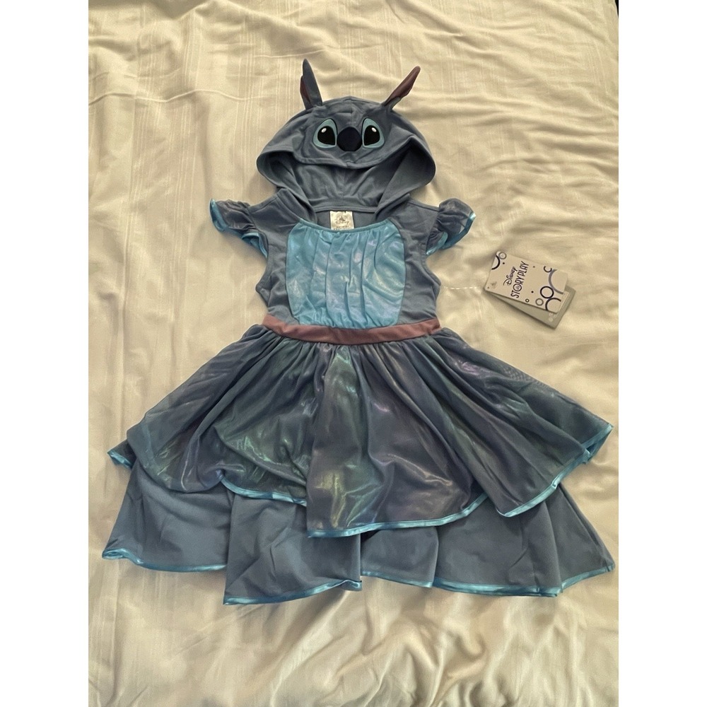 NEW Walt Disney Parks Disney Story Play Stitch‎ Hooded Toddler Girl's 3T Dress